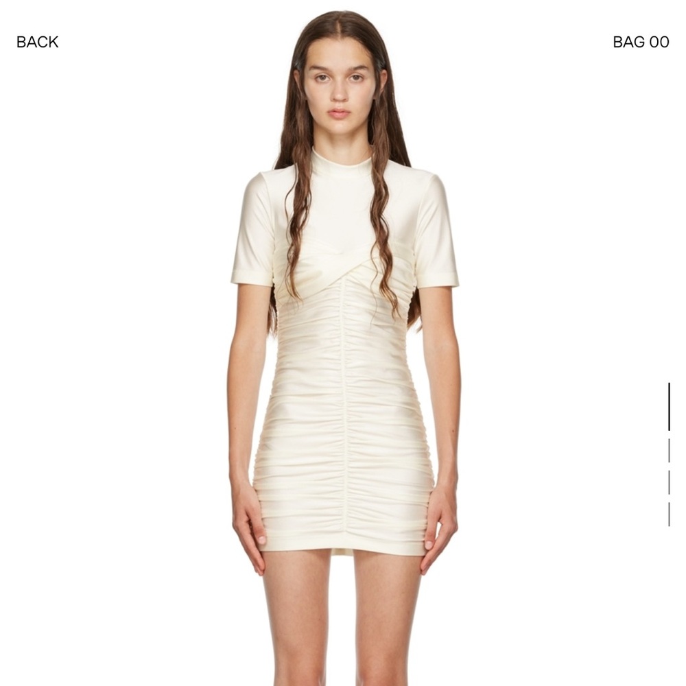 Alexander Wang Cream Ruched Dress